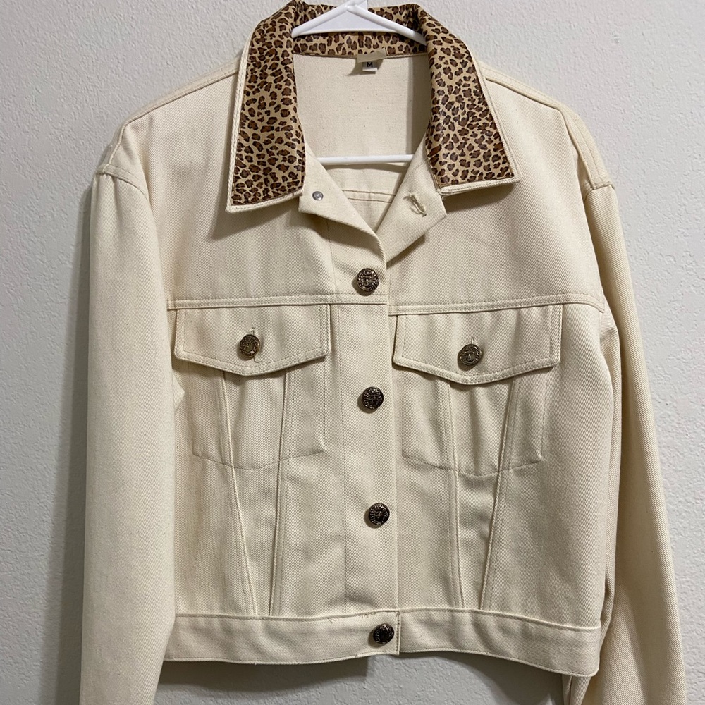 Vintage White Denim Jacket